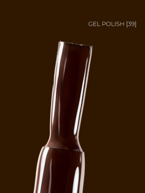 TOUCH Deep Pigment Gel Polish 39 - ciemny brązowy lakier hybrydowy, 9 ml
