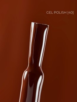 TOUCH Deep Pigment Gel Polish 40 - bordowo-brązowy lakier hybrydowy, 9 ml