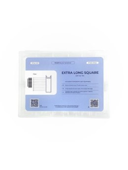 TOUCH Tipsy żelowe do przedłużania - Extra Long Square, 240 szt