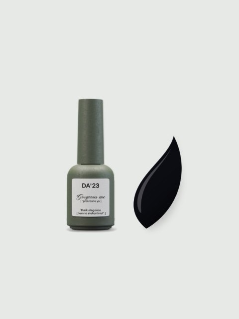 DA'23 GEL POLISH 'DARK ELEGANCE, 8 ml - lakier hybrydowy (bardzo ciemny jagodowy)