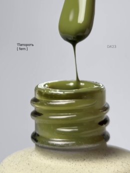DA'23 GEL POLISH 'FERN, 8 ml - lakier hybrydowy (oliwkowo-zielony odcień)