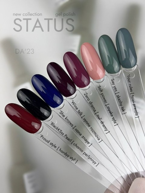 DA'23 GEL POLISH 'PROUD STYLE, 8 ml - lakier hybrydowy (bordowy)