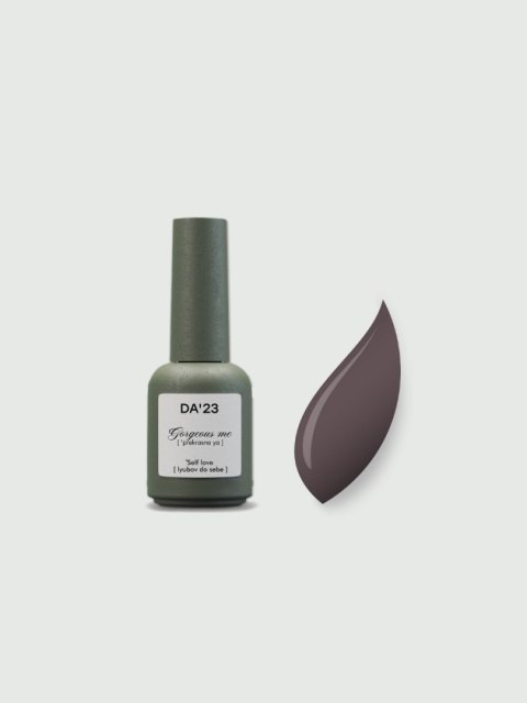 DA'23 GEL POLISH 'SELF LOVE, 8 ml - lakier hybrydowy (kakaowy, przykurzony z nutą fioletu)