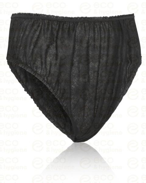 Majtki jednorazowe damskie czarne, 10 szt