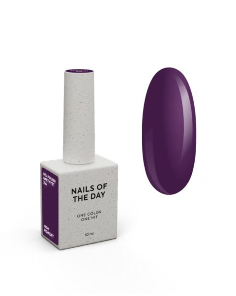 NAILSOFTHEDAY Amethyst Gel Polish - głęboki śliwkowy lakier hybrydowy o chłodnym odcieniu, 10 ml