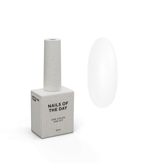 NAILSOFTHEDAY Bottle gel clear - przezroczysty żel do wzmocnienia i naprawy, 10 ml