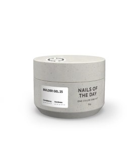 NAILSOFTHEDAY Builder gel 25 - żel budujący o intensywnie białym odcieniu, 15 ml