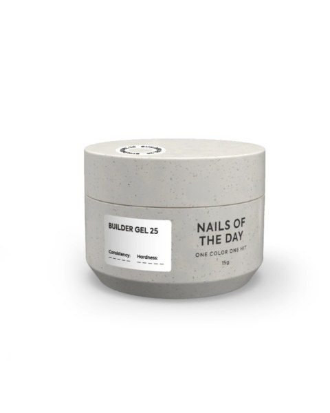 NAILSOFTHEDAY Builder gel 25 - żel budujący o intensywnie białym odcieniu, 15 ml
