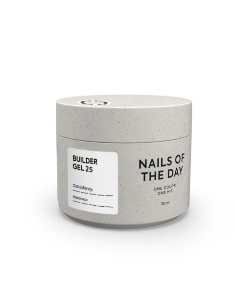 NAILSOFTHEDAY Builder gel 25 - żel budujący o intensywnie białym odcieniu, 30 ml