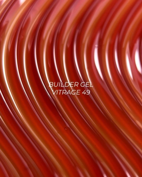 NAILSOFTHEDAY Builder gel 49 Vitrage - brązowy witrażowy żel budujący, 15 ml