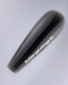 NAILSOFTHEDAY Builder gel 54 Vitrage - czarny witrażowy żel budujący, 15 ml