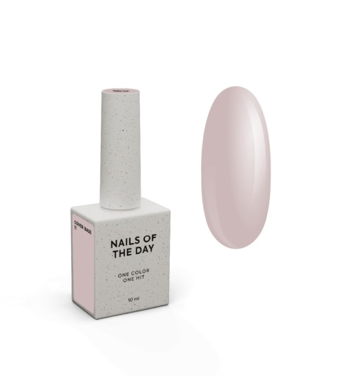 NAILSOFTHEDAY Cover base 11 - półprzezroczysta delikatny nude baza hybrydowa, 10 ml