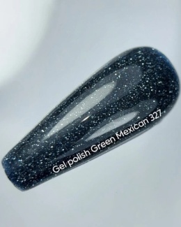 NAILSOFTHEDAY Green Mexican Gel Polish - ciemno-zielony odblaskowy lakier hybrydowy, 10 ml