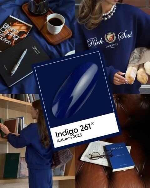 NAILSOFTHEDAY Indigo Gel Polish - intensywny granatowy lakier hybrydowy, 10 ml