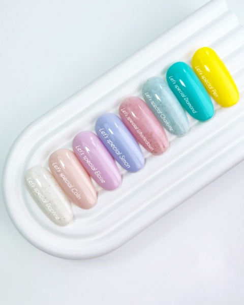 NAILSOFTHEDAY Charlotte Gel Polish - miętowo-błękitny ze złotymi płatkami lakier hybrydowy, 10 ml