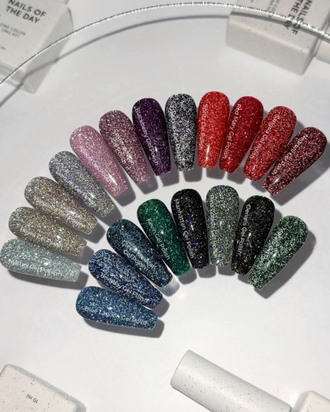 NAILSOFTHEDAY Margarita Gel Polish - lakier hybrydowy z odblaskową drobinką, 10 ml