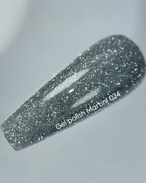 NAILSOFTHEDAY Martini Gel Polish - srebrny odblaskowy lakier hybrydowy, 10 ml