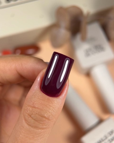 NAILSOFTHEDAY Wine Gel Polish - elegancki winny lakier hybrydowy z czerwono-fioletowym tonem, 10 ml