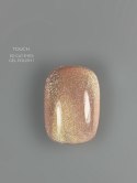 TOUCH 3D Cat Eyes Gel Polish 01 - beżowo-złoty lakier hybrydowy z efektem „kociego oka", 9 ml
