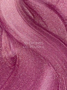 TOUCH 3D Cat Eyes Gel Polish 04 - różowo-fioletowy lakier hybrydowy z efektem „kociego oka