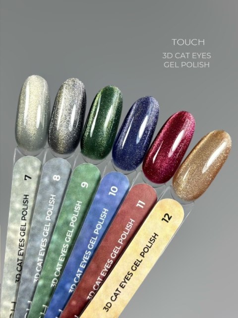 TOUCH 3D Cat Eyes Gel Polish 04 - różowo-fioletowy lakier hybrydowy z efektem „kociego oka", 9 ml