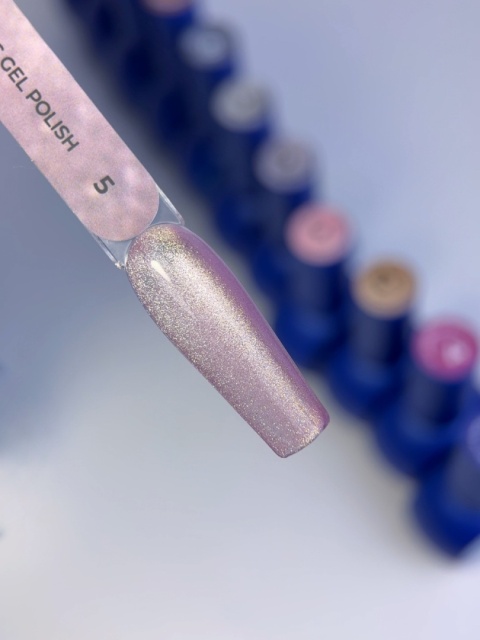 TOUCH 3D Cat Eyes Gel Polish 05 - lawendowo-fioletowy lakier hybrydowy z efektem „kociego oka", 9 ml