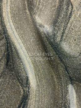 TOUCH 3D Cat Eyes Gel Polish 07 - szaro-beżowy lakier hybrydowy z efektem „kociego oka