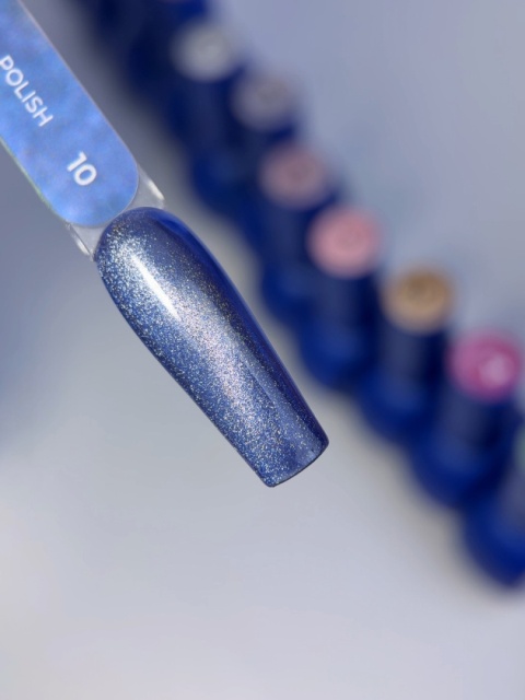 TOUCH 3D Cat Eyes Gel Polish 10 - granatowy lakier hybrydowy z efektem „kociego oka", 9 ml