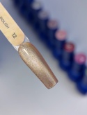 TOUCH 3D Cat Eyes Gel Polish 12 - karmelowo-złoty lakier hybrydowy z efektem „kociego oka", 9 ml