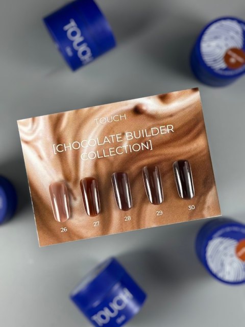 TOUCH Builder liquid 28 - głęboki czekoladowy mocny żel o płynnej koncystencji, 15 ml