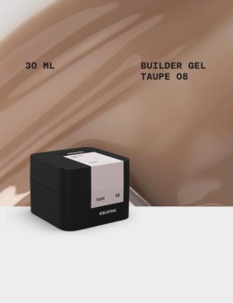 BIBLIOTEKA Builder gel 08 Taupe - jasnobeżowy żel budujący, 30 ml