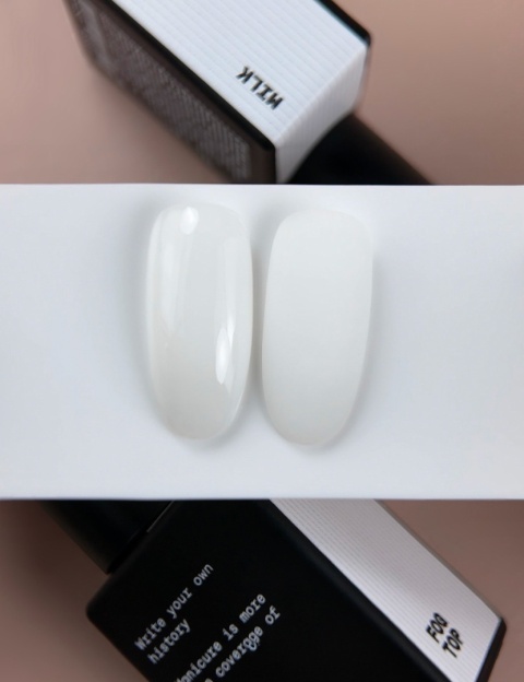 BIBLIOTEKA Cover Base 02 Milk – kamuflująca baza hybrydowa w delikatnym, mlecznobiałym odcieniu, 10 ml