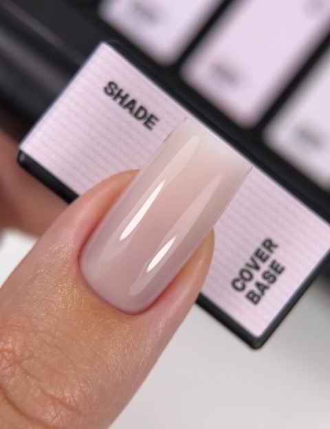 BIBLIOTEKA Cover Base 07 Shade – kamuflująca baza hybrydowa w chłodnym różowo-beżowym odcieniu, 10 ml