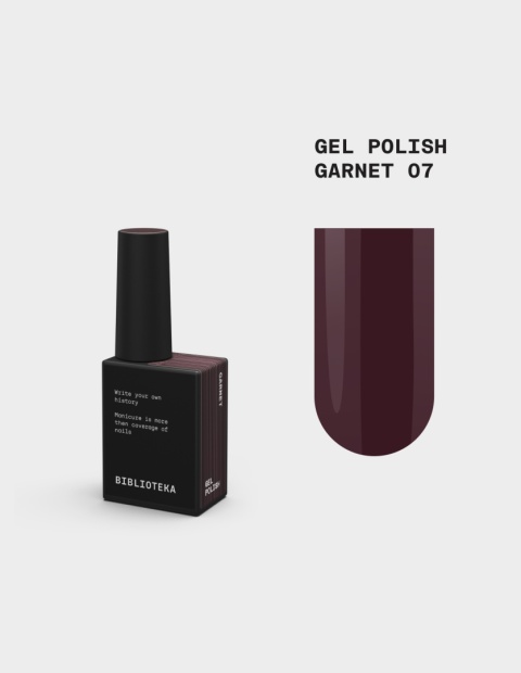 BIBLIOTEKA Gel Polish 07 Garnet, 10 ml