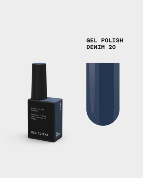 BIBLIOTEKA Gel Polish 20 Denim, 10 ml