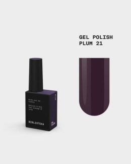 BIBLIOTEKA Gel Polish 21 Plum, 10 ml