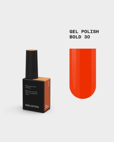 BIBLIOTEKA Gel Polish 30 Bold, 10 ml