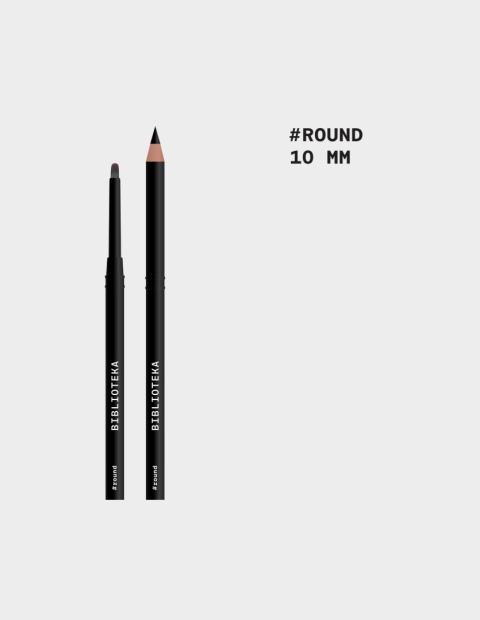 BIBLIOTEKA Pędzelek #round, 10 mm - - pędzelek do żelu