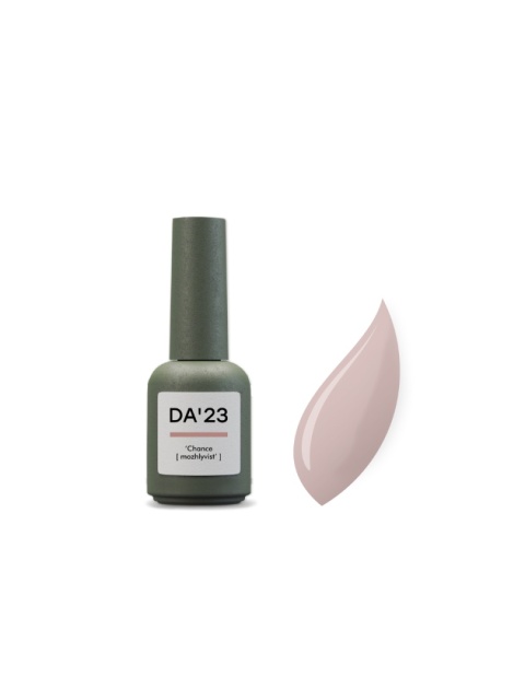 DA'23 COVER TOP 'CHANCE, 8 ml - półprzezroczysty top hybrydowy no wipe (ciepły beżowo-różowy)