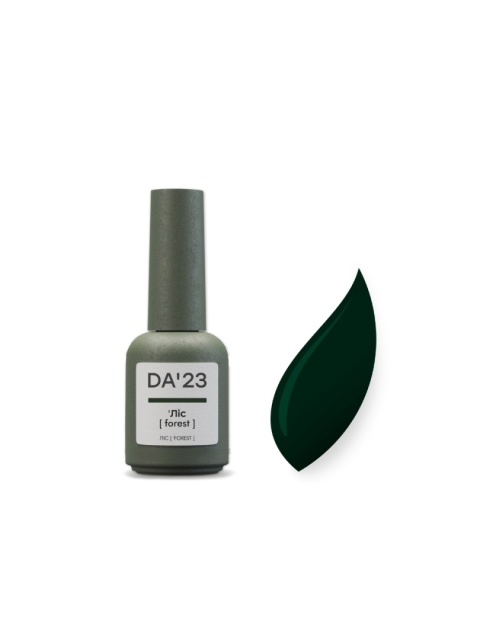 DA'23 GEL POLISH 'FOREST, 8 ml - lakier hybrydowy (ciemna, butelkowa zieleń)