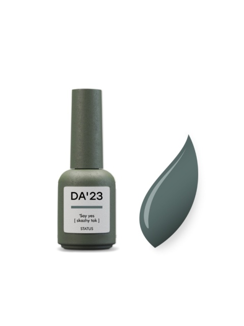 DA'23 GEL POLISH 'SAY YES, 8 ml - lakier hybrydowy (zielony z nutą szarości)