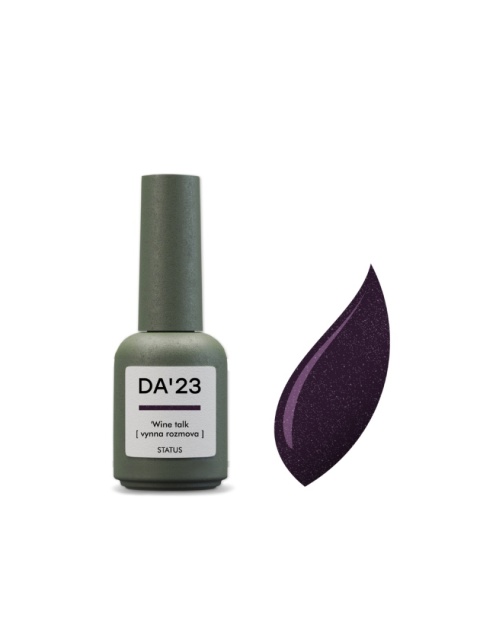 DA'23 GEL POLISH 'WINE TALK, 8 ml - lakier hybrydowy (śliwkowo-wiśniowy z połyskiem)