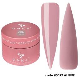DNKa' Cover Base #0092 Allure - beżowa baza hybrydowa, 30 ml