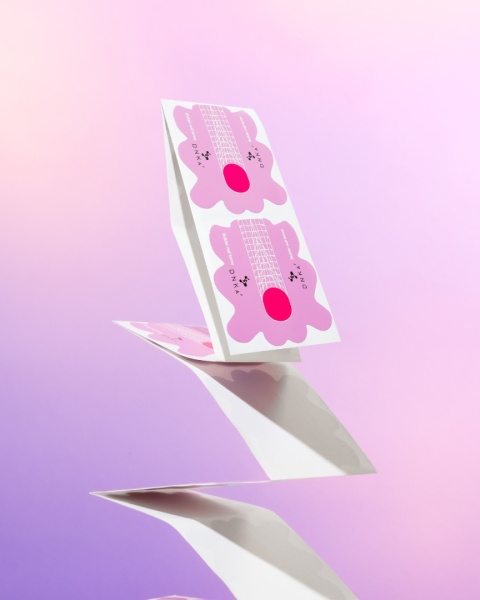 DNKa' PAPER BUILDER NAIL FORM LONG - papierowe szablony do przedłużania paznokci, 100 szt