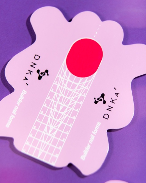 DNKa' PAPER BUILDER NAIL FORM LONG - papierowe szablony do przedłużania paznokci, 100 szt