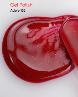 NAILSOFTHEDAY Adele Gel Polish - czerwony lakier hybrydowy z delikatną drobinką, 10 ml