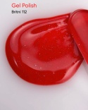 NAILSOFTHEDAY Britni Gel Polish - jaskrawoczerwony lakier hybrydowy z drobinką odblaskową, 10 ml