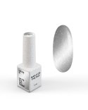 NAILSOFTHEDAY Cat Eye Gel Polish 01 - srebrno-szary lakier hybrydowy z efektem "kocie oko", 6 ml