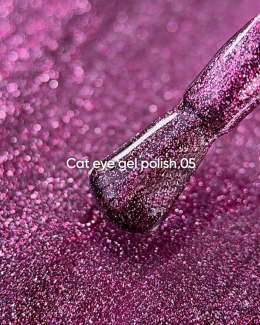 NAILSOFTHEDAY Cat Eye Gel Polish 05 - bordowo-wiśniowy lakier hybrydowy z efektem 