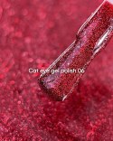 NAILSOFTHEDAY Cat Eye Gel Polish 06 - czerwony lakier hybrydowy z efektem "kocie oko", 6 ml